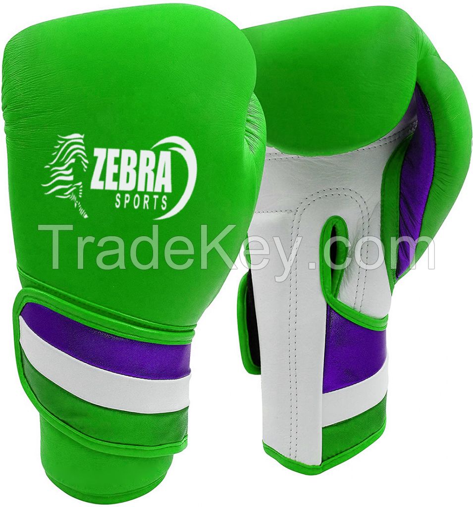 Genuine Leather Boxing Gloves Private Label Custom Sparring Gloves High Quality