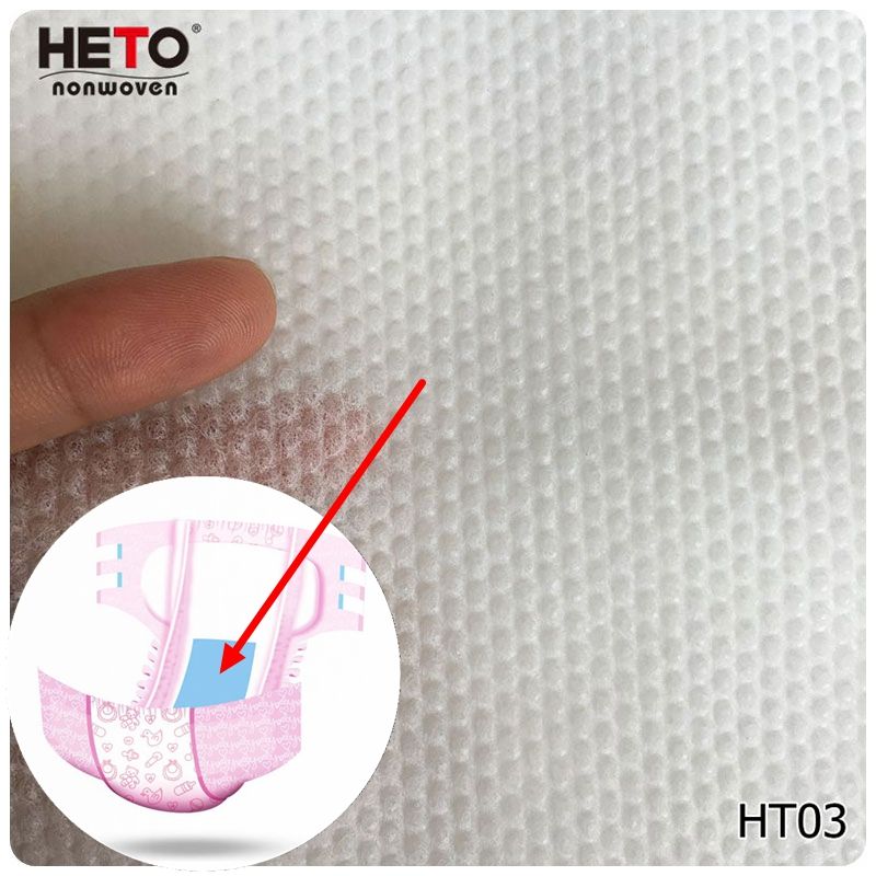 Pull Up Pant Top Sheet Diaper Material Embossed Pp Nonwoven Fabric For Hygiene Industry