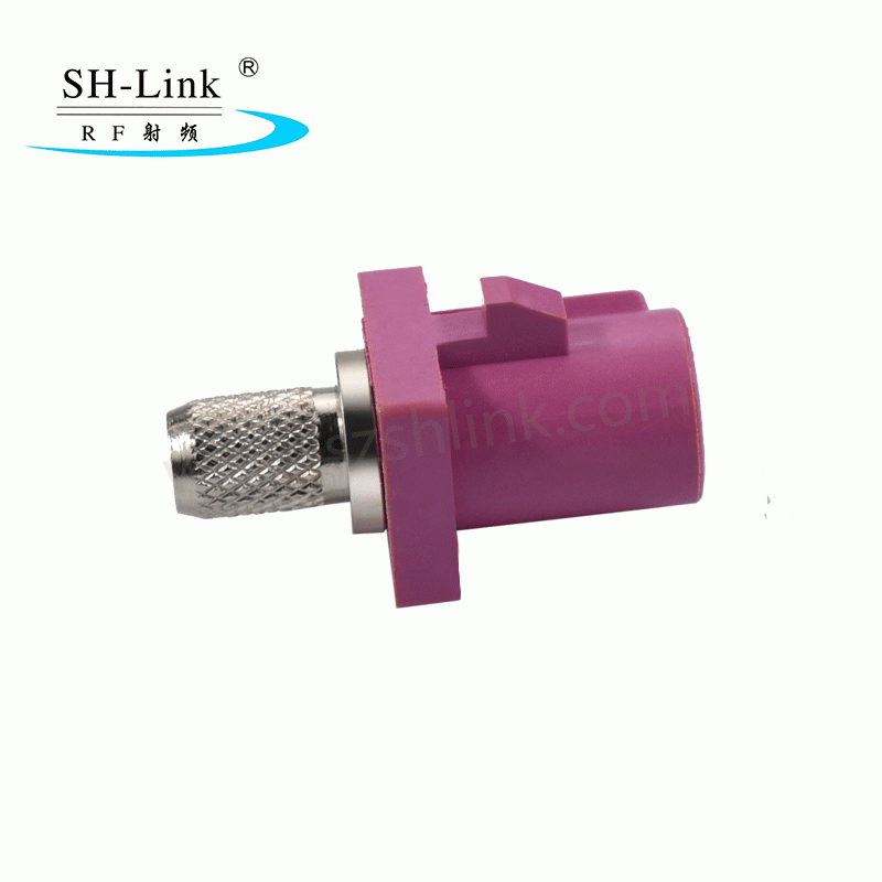 Car Satellite Radio Fakra H Male Violet Connector for RG58 LMR195 Cable SHM.900.00004-3.H