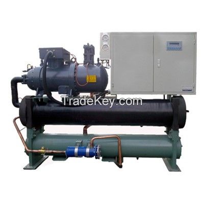 Water cooled screw chiller with single head 