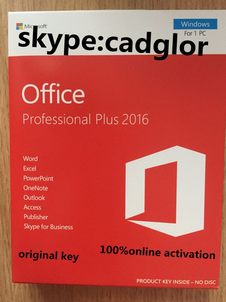 Genuine Office2016/office 2016 Pro Plus retail Version COA  new key st