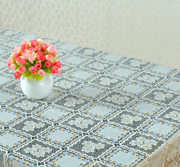 100% Vinyl lace tablecloth series