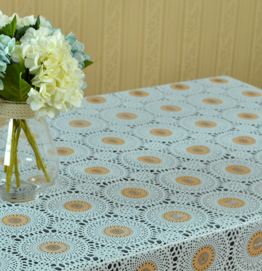 Easy wipe lace tablecloth for home decorations 