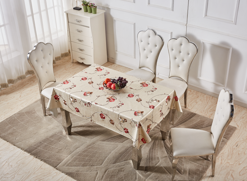 Metal embossed priting Tablecloth 