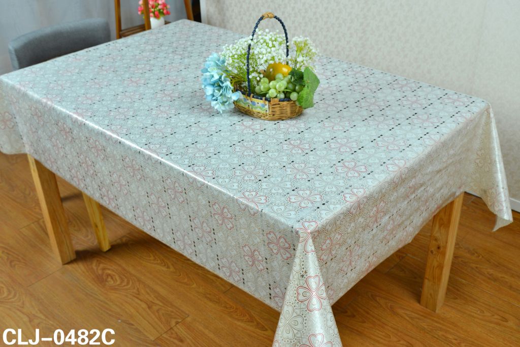 PVC lace table cloth china home used white table cloths for wedding party