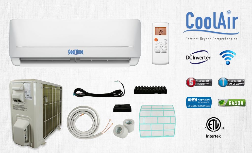 CoolTime Ductless Mini Split HVAC System