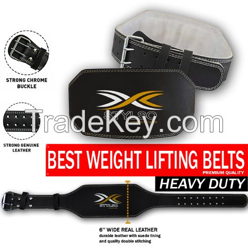 Stylso Weight lifting Leather Belts