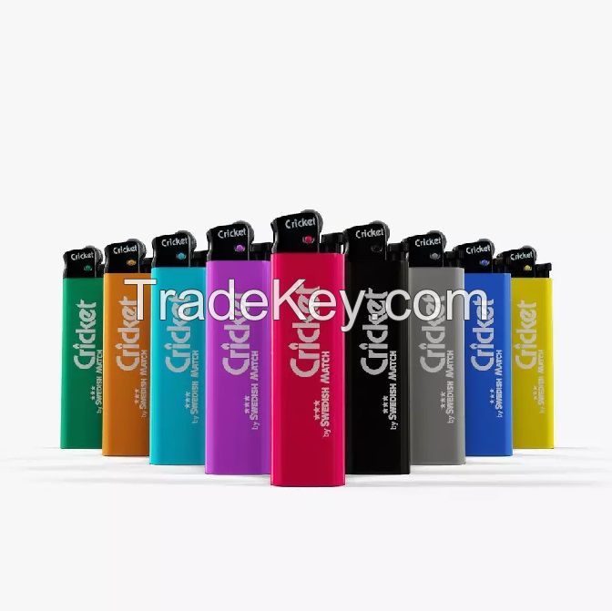 Cheap Cricket Lighters With Customized Logo, Refillable and Disposable Cricket Lighters