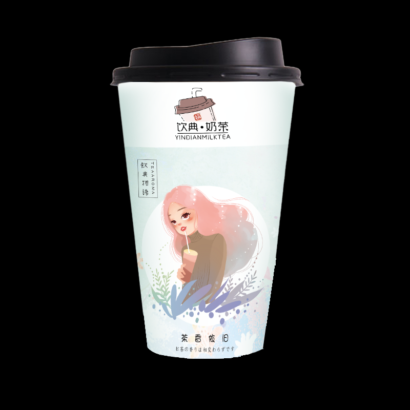 various taste milk tea in cup or bag