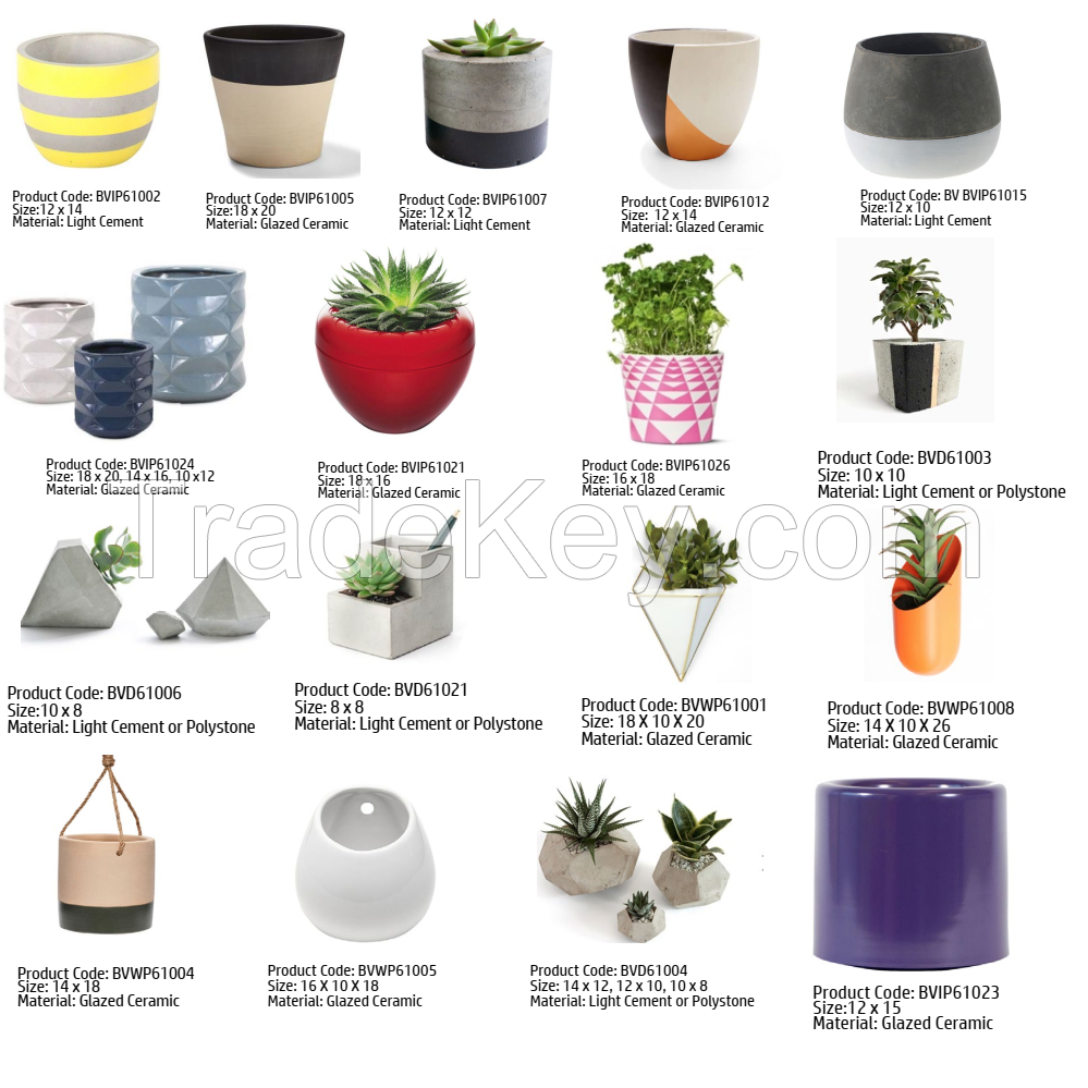 Ceramic Flower Pots Wholesale Pottery- Small Planter - Small Plant Pot - Planters Home - Indoor Pots