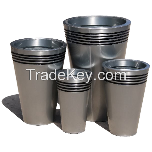 Zinc Pots Wholesale - Metal Flower Pot - Galvanized Planter - Outdoor Planters - Pottery Wholesale