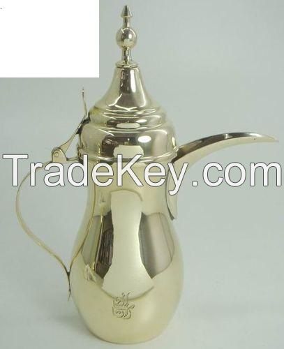 Brass Teapot Nickel Plated 