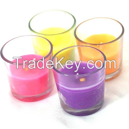 Lighting Glass Wax Candles, for Decoration