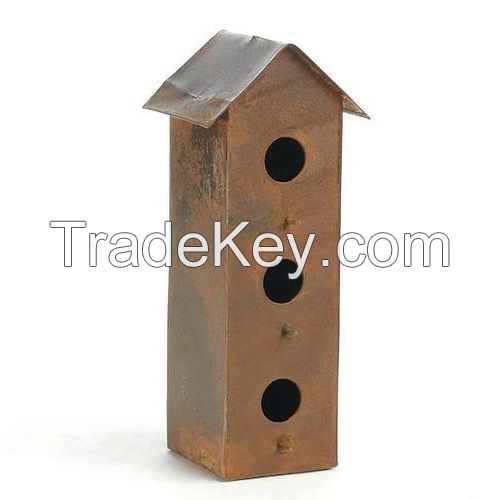 Rusty Metal Birdhouses