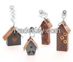 Rusty Metal Birdhouses