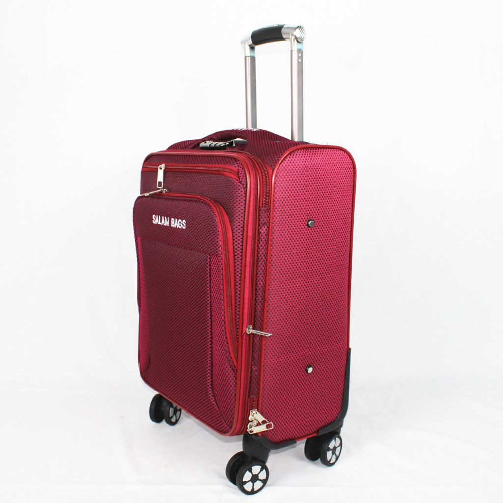 Chinese Fabric trolley bags set Travel luggage bag Polyester expandable luggage set 4pcs 