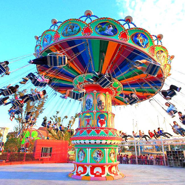 fun fair amusement rides chain swing ride , funny attraction Family Swi