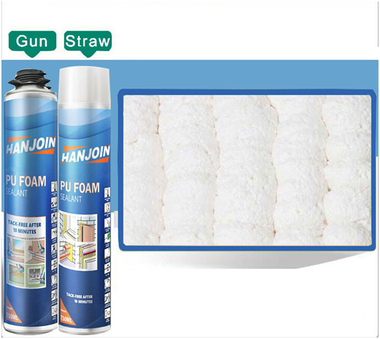 Straw Adhesive  PU Foam Polyurethane Foam  Draw Gun spray polyurethane foam