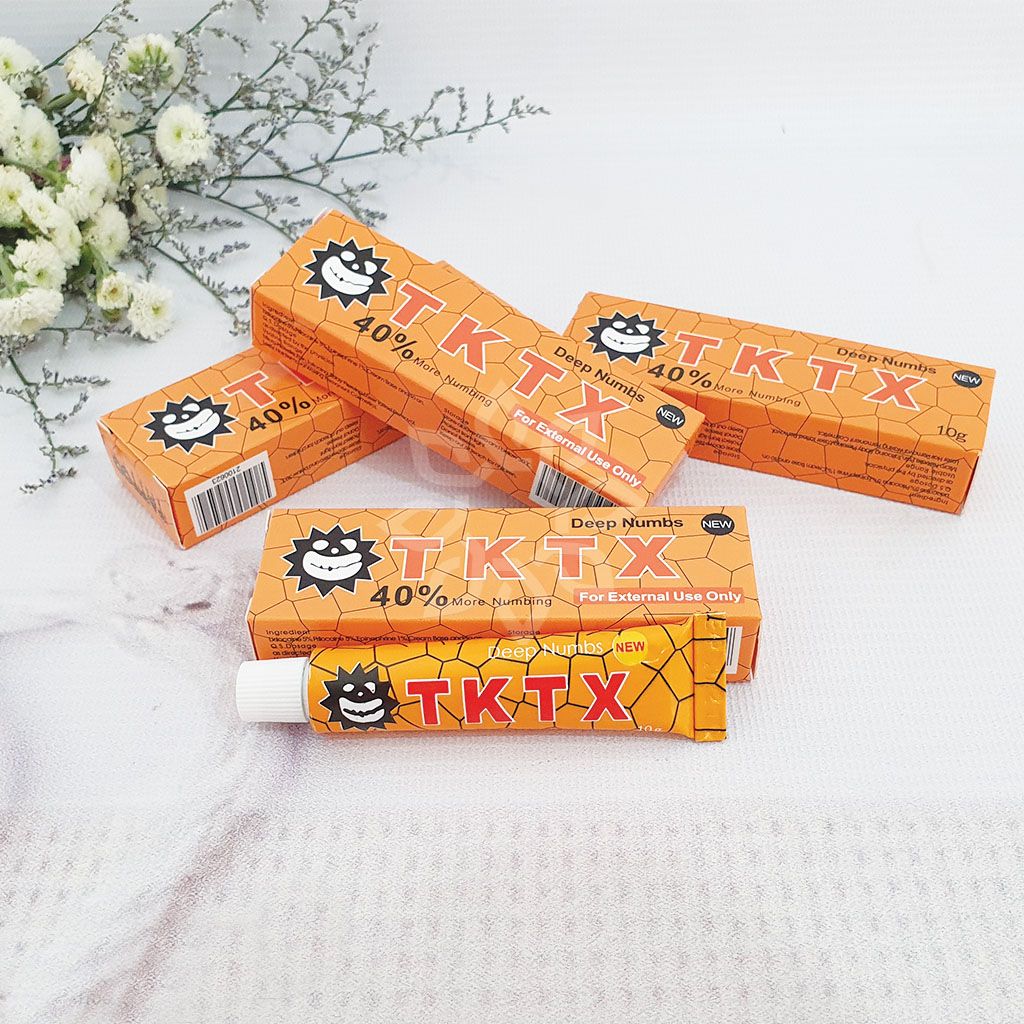 TKTX NEW Cream Anesthetic Tattoo TKTX Yellow 40% Tattoo, Laser Hair Removal