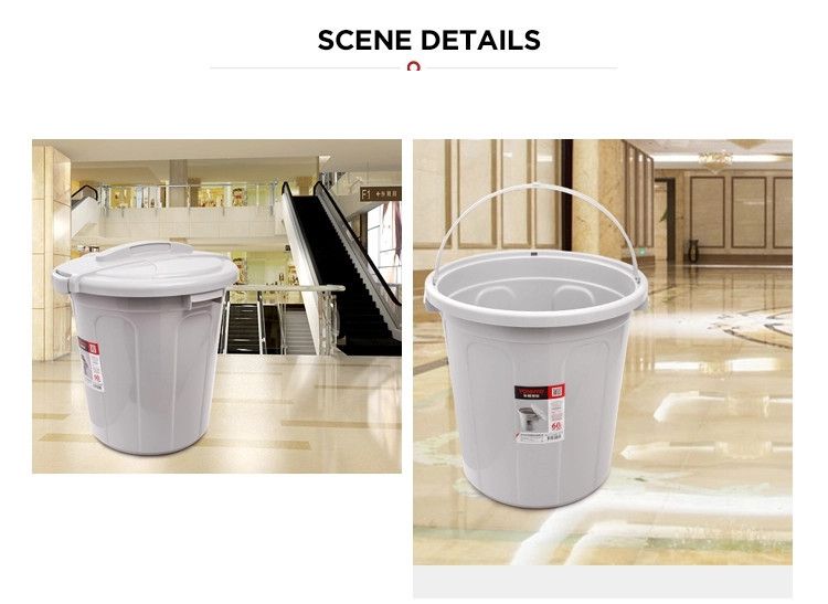 60L plastic storage bin container dustbin bucket 