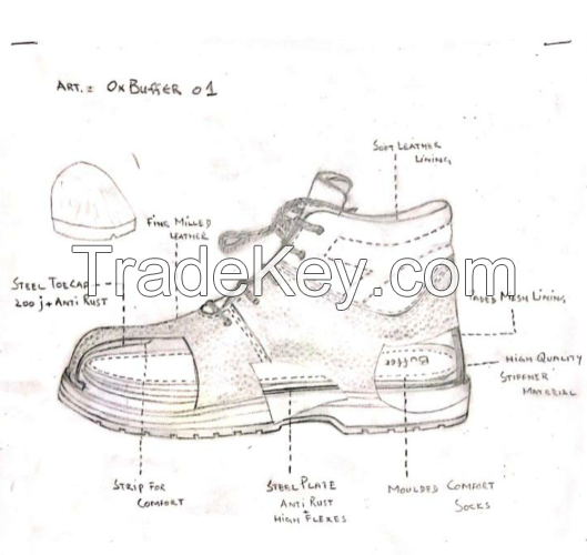 Ox Buffer Safety Shoe - Mid Cut