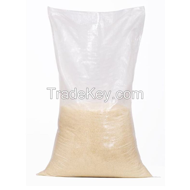 100% polypropylene customized rice packing transparent pp woven bag