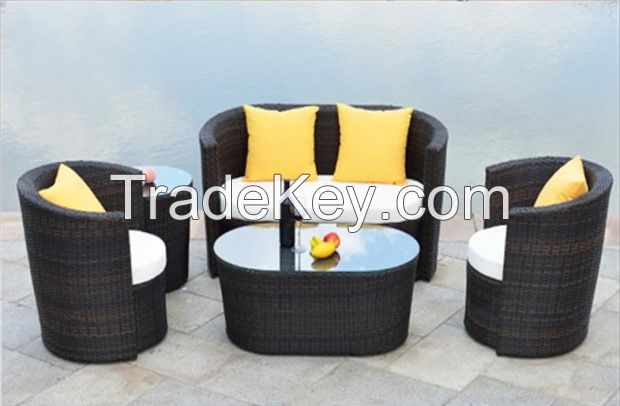 rattan table set