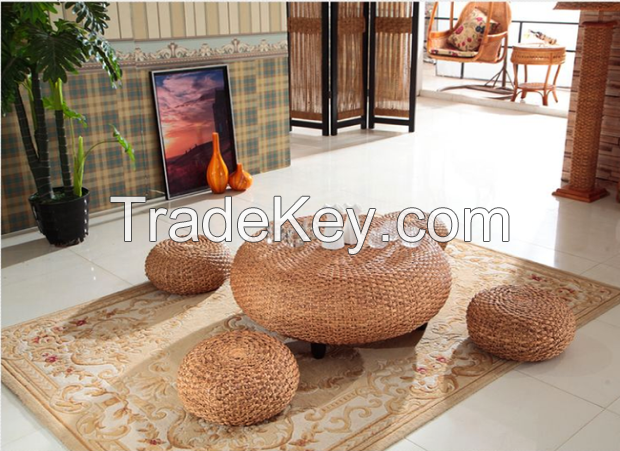 rattan table set