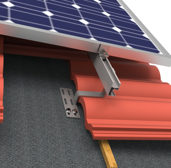 Solar tile roof mounting accessories