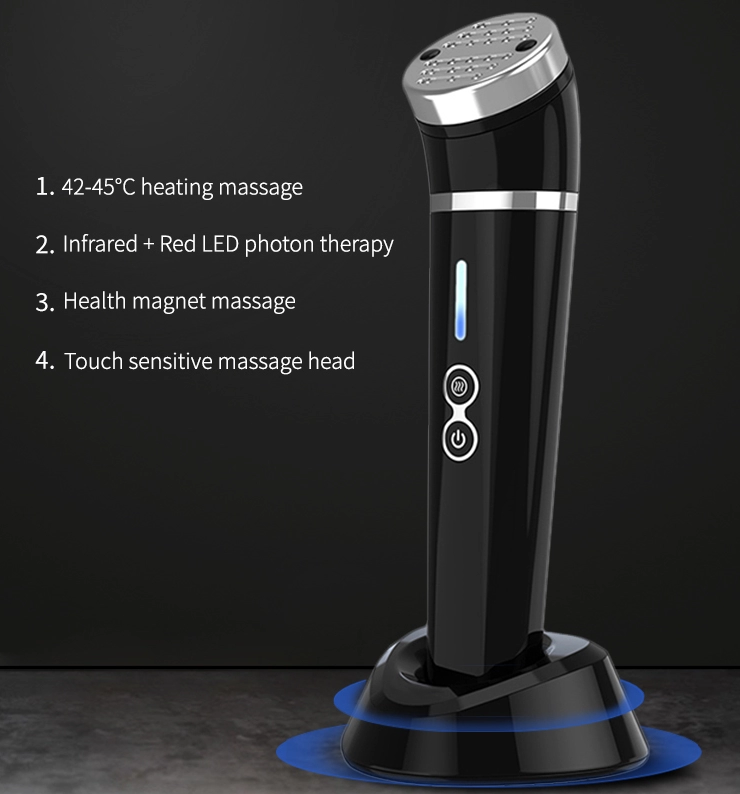 Heating infrared led facial rejuvenation device