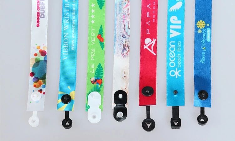 Sublimation printing bracelets free artwork design satin wristband for event