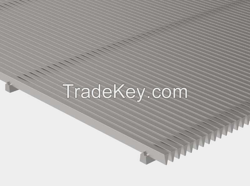 Flat Wedge Wire Panel for Filtering and Screening