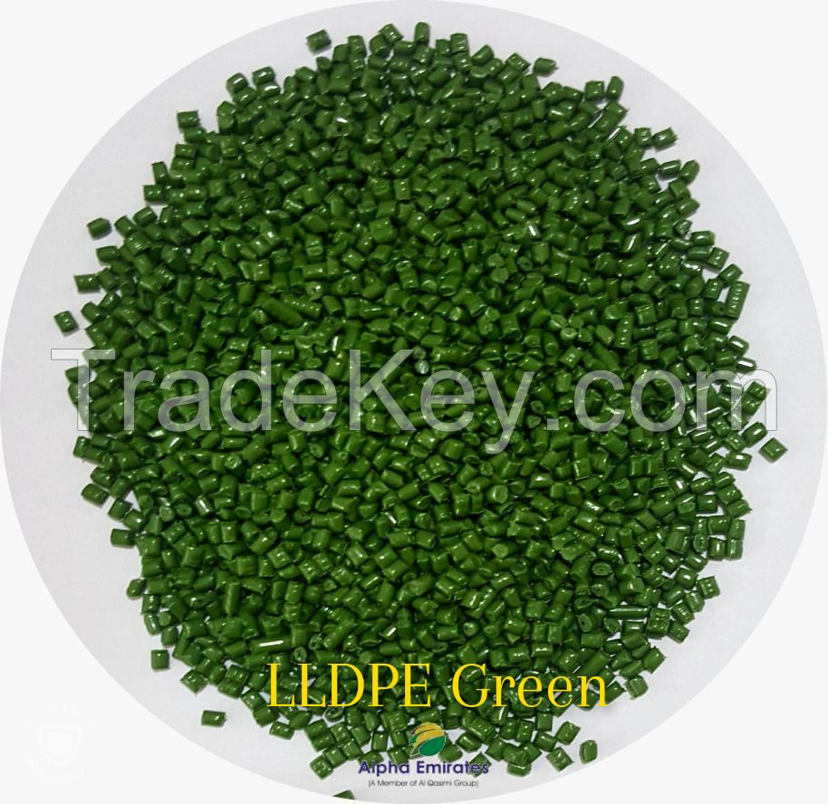 LDPE Green Plastic granules
