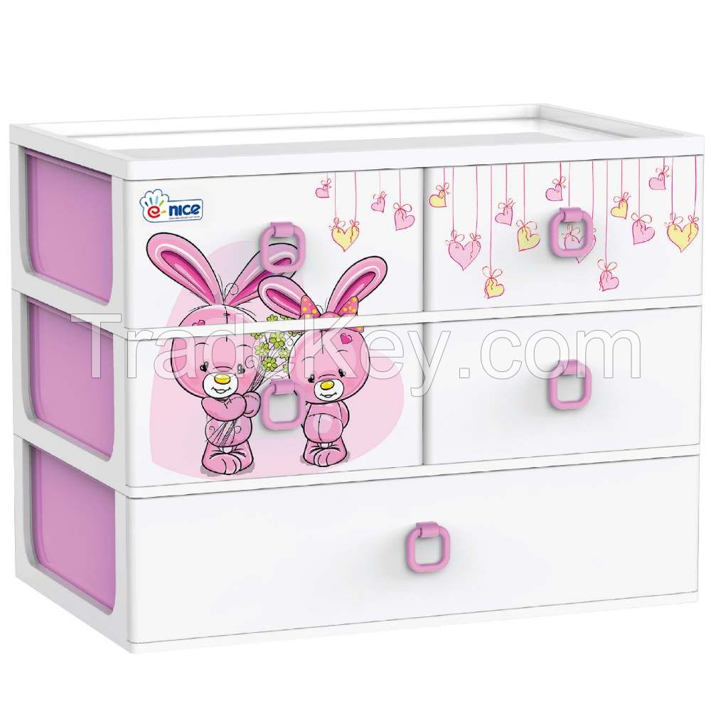 Hot Selling Knit 5 Drawer Cabinet For Kids