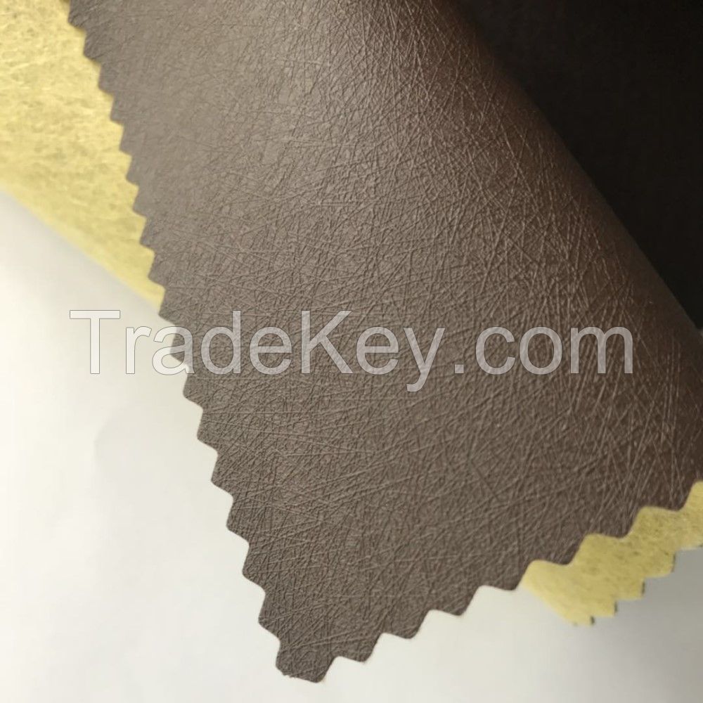 Eco Friendly Vegan Embossed Coating Leather 