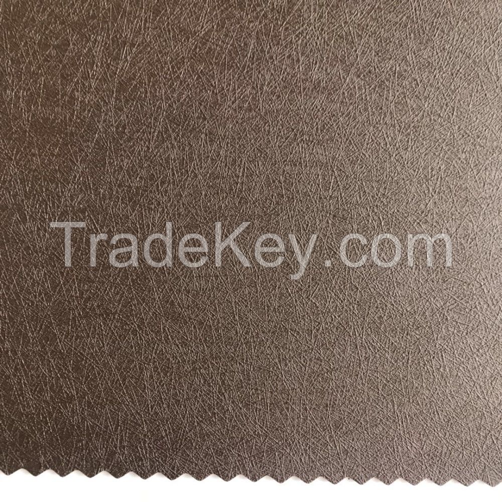 Eco Friendly Vegan Embossed Coating Leather 