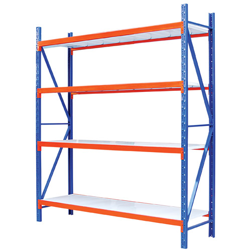 Metal warehouse rack