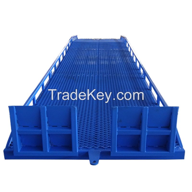 6-10 ton mobile container loading ramp forklift yard ramp dock leveler