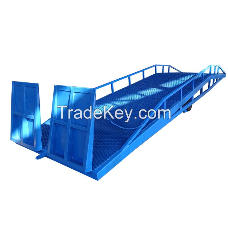 6-10 ton mobile container loading ramp forklift yard ramp dock leveler