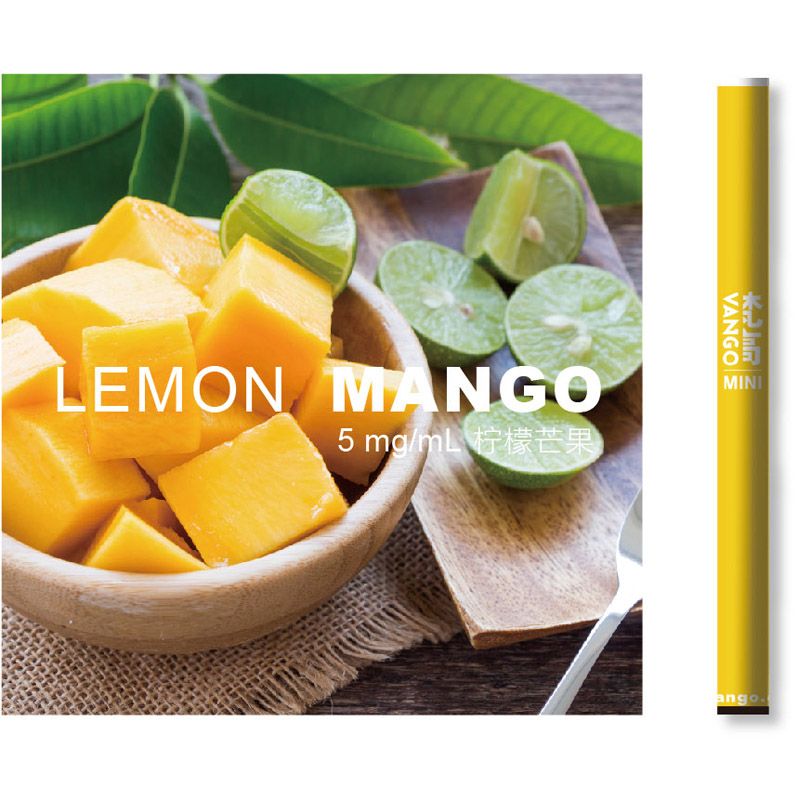 VANGO Mini I Electronic Cigarette Disposable Atomizer Vape Lemon Mango