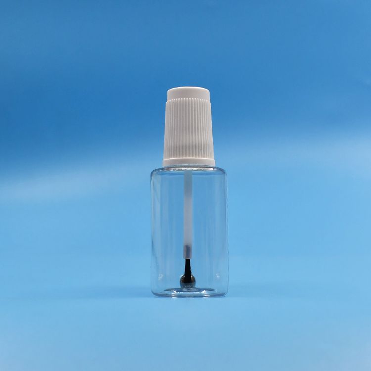 20ml plastic touch up bottle with brush cap steel ball for car paint bottle containers PET