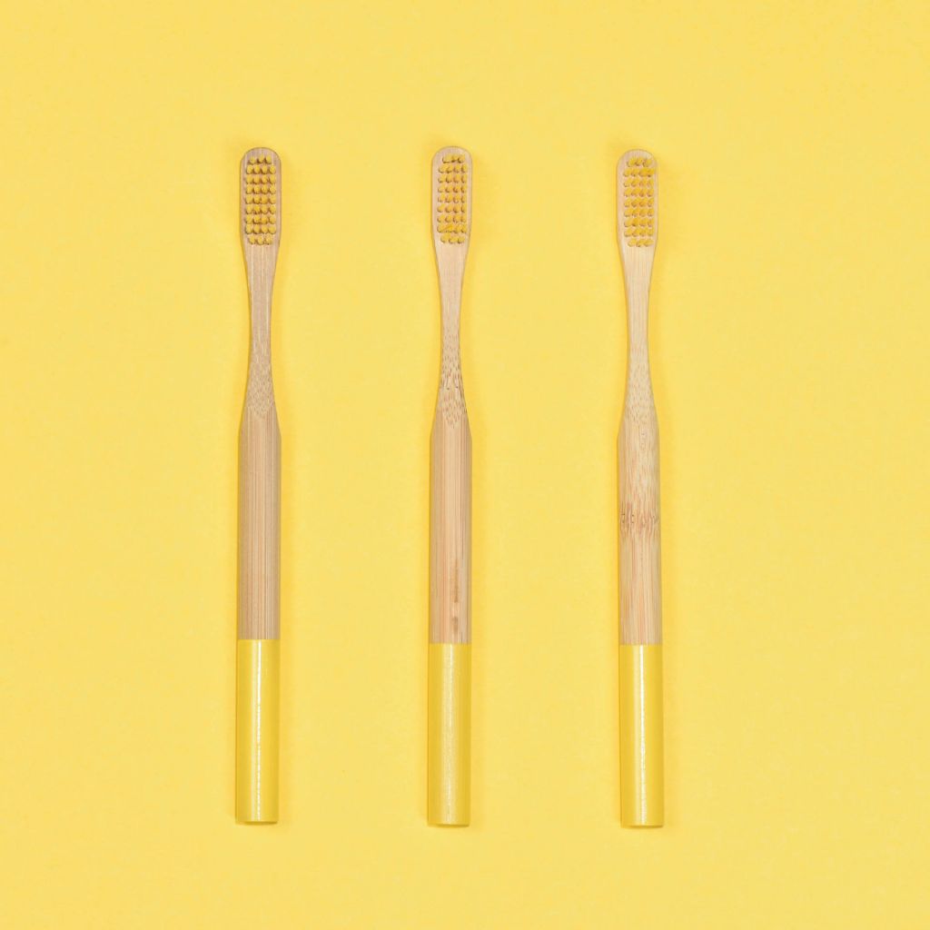 Hot new products round handle bamboo toothbrush medium bristle