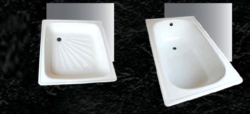 cast iron enameled bathtub, steel enameled bathtub