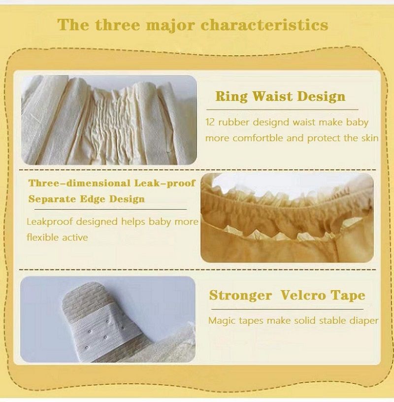 Bamboo Fiber Natural Diapers