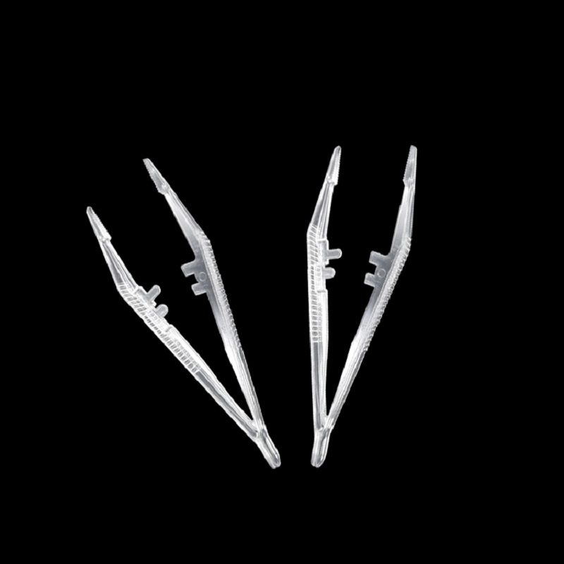 PS material grade plastic tweezers aseptic packaging tweezers for medical