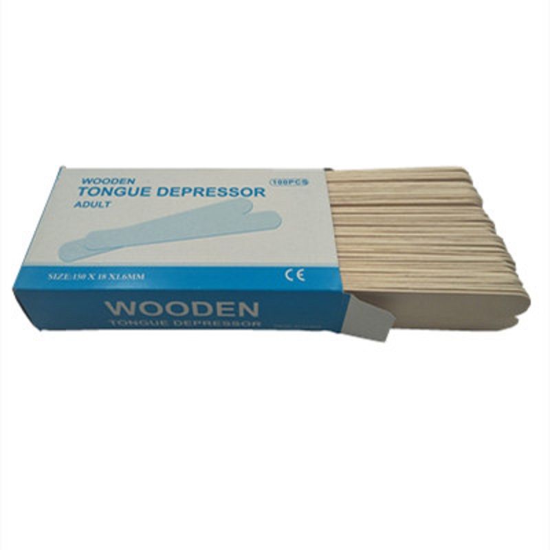 Disposable medical wooden tongue depressor