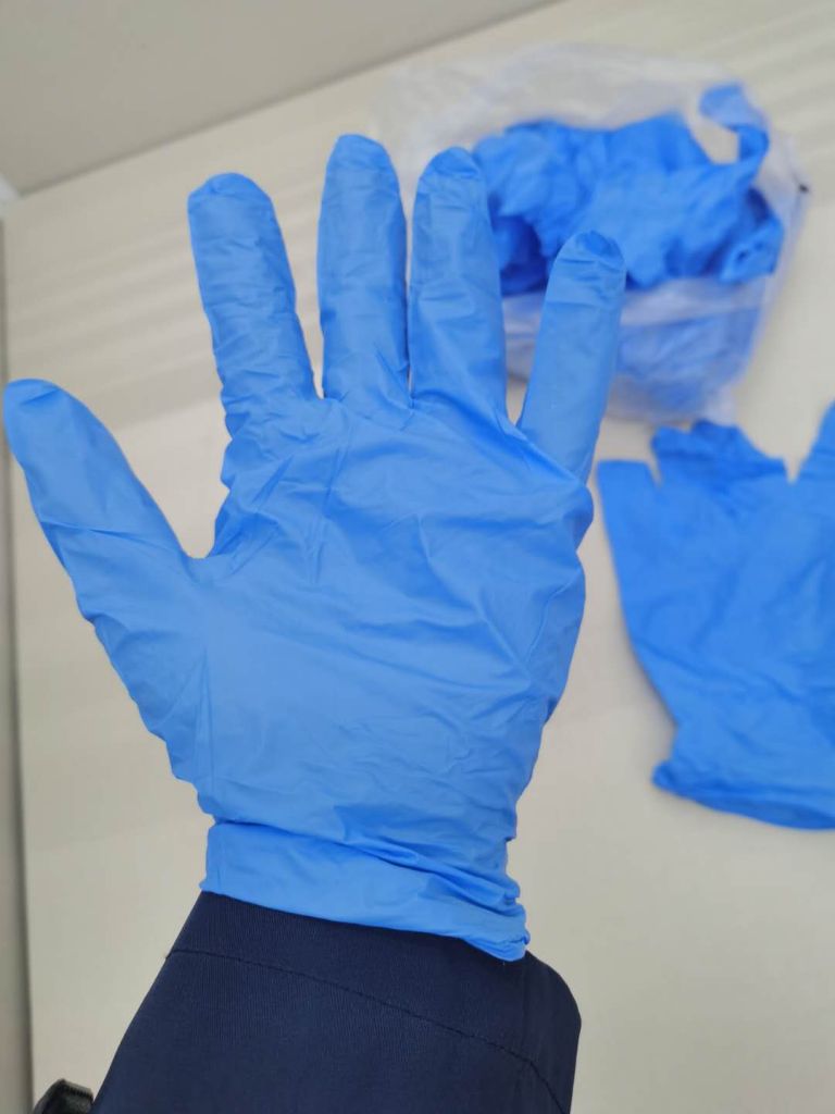 Disposable Medical powder free glove Nitrile glove 