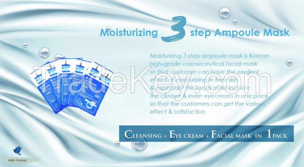 Moisturizing 3 step ampoule mask