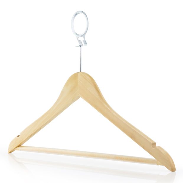 hot sales wooden clothes hangers with bar for trousers