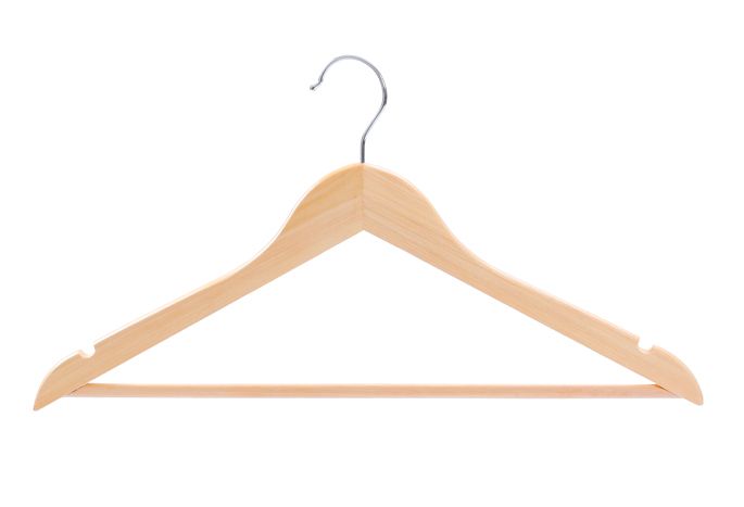 hot sales wooden clothes hangers with bar for trousers